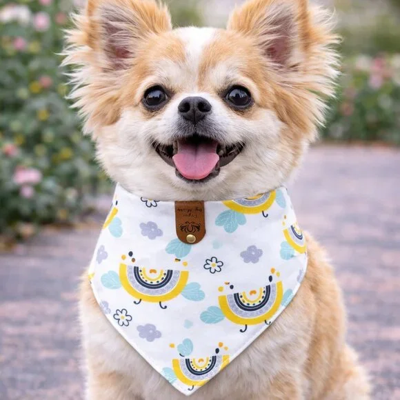 Handmade Reversible Dog Bandana – Fits Up to 12" Neck, Gift‑Ready - Picture 3 of 5